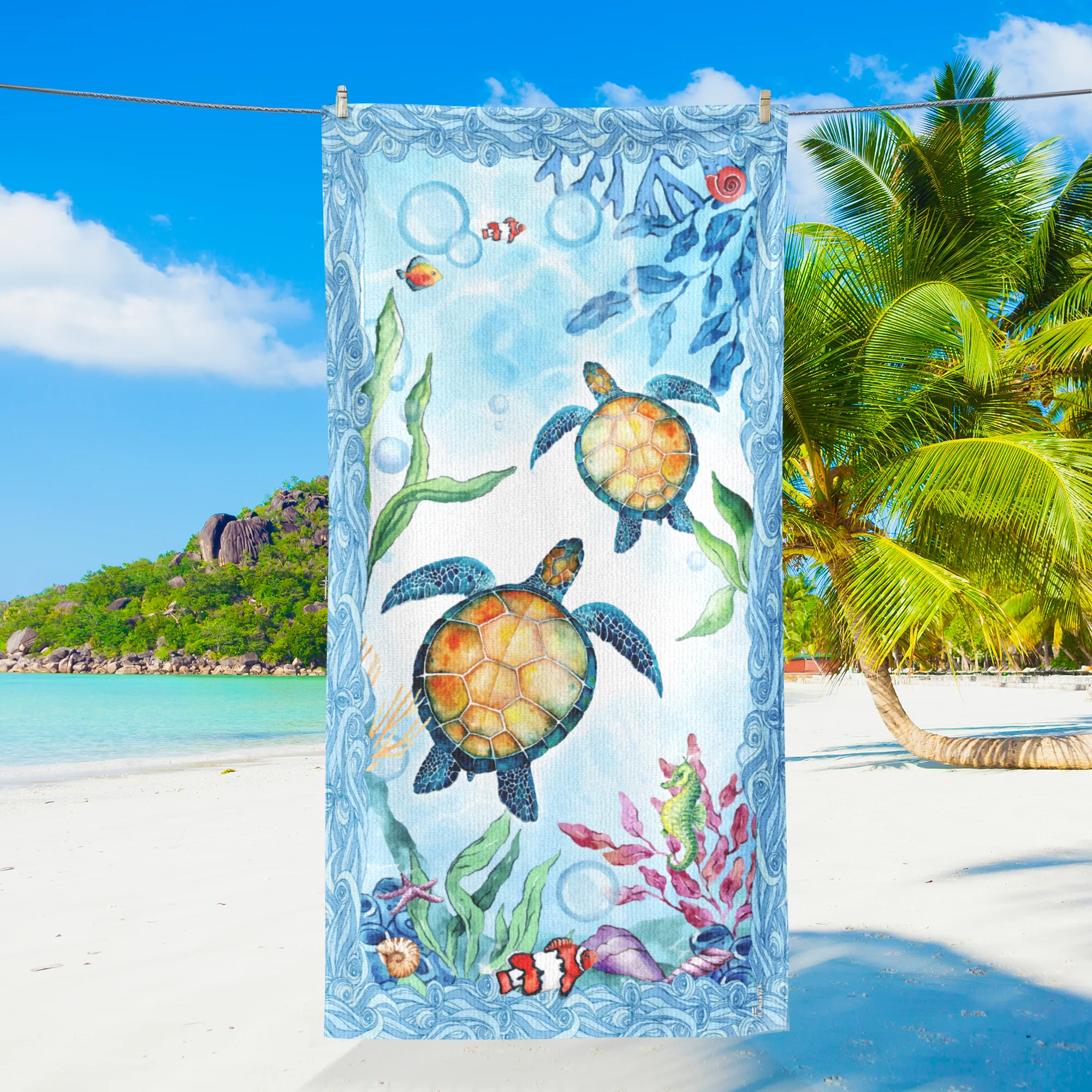 Sea Turtle Beach Towel
