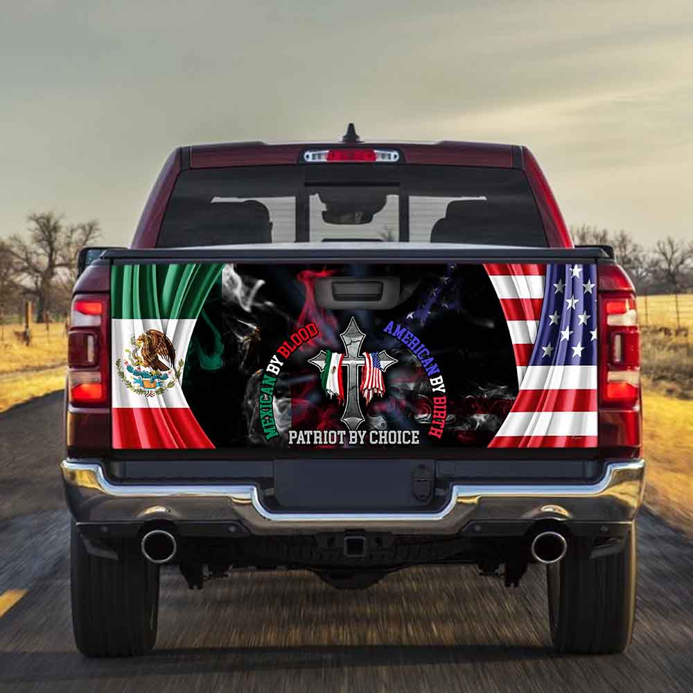 Mexican American Truck Tailgate Decal Sticker Wrap