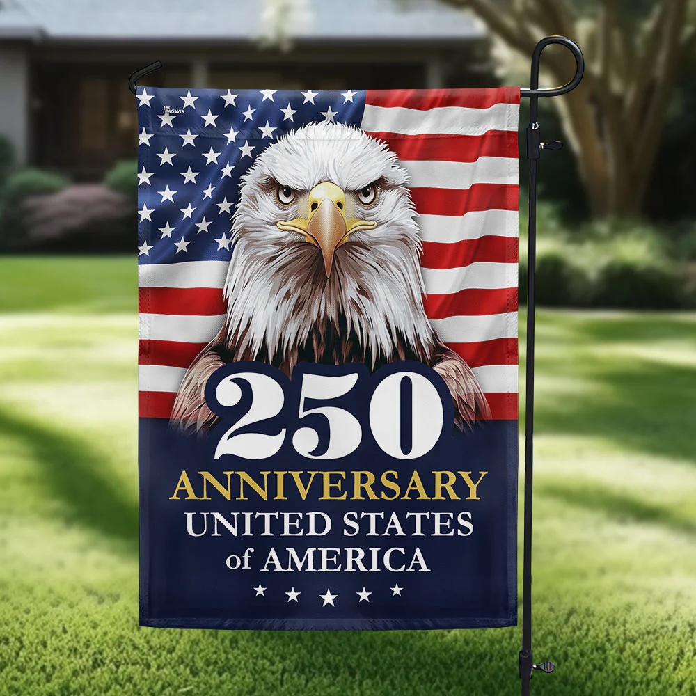 Bimipi American Flag - 250 Anniversary 1776 2026 United States Of America Patriotic Eagle