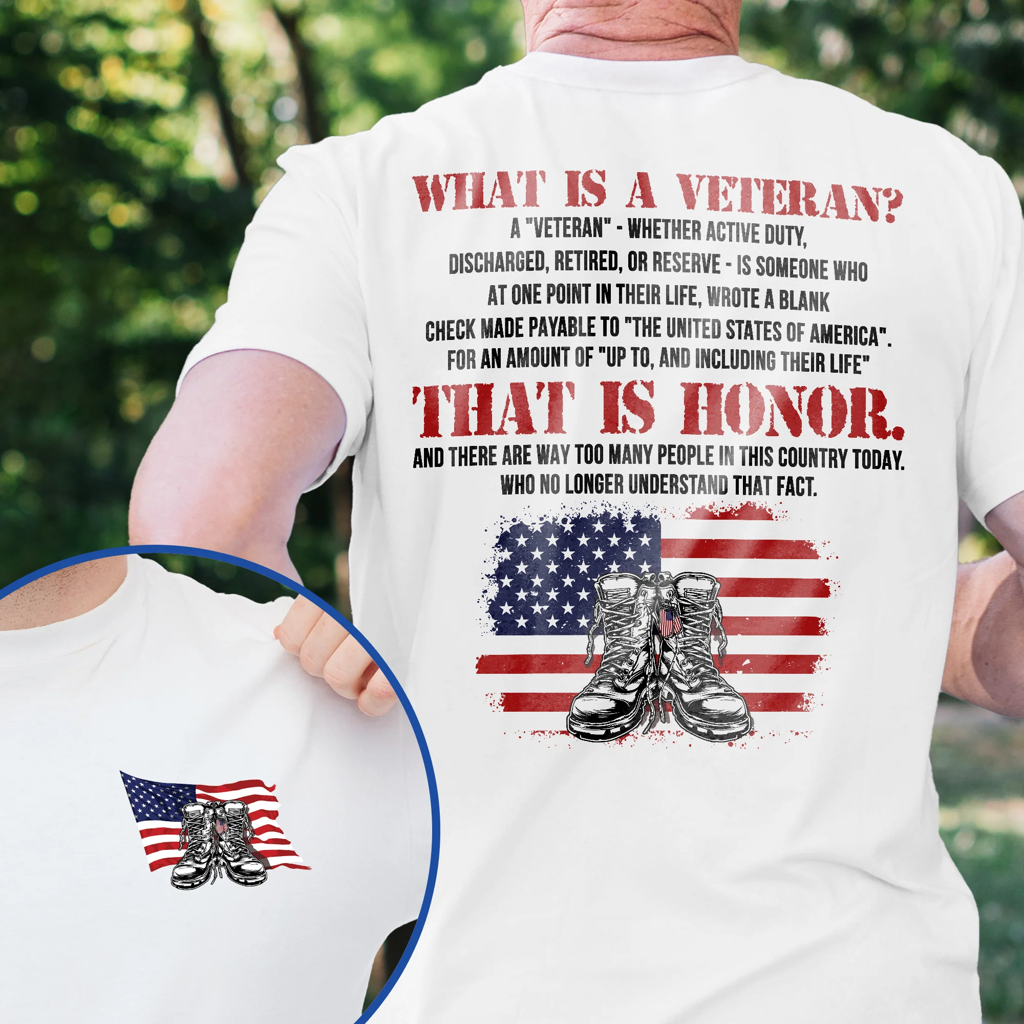 4th of july, U.S. Veteran That Is Honor, Patriotic American Veteran T-Shirt