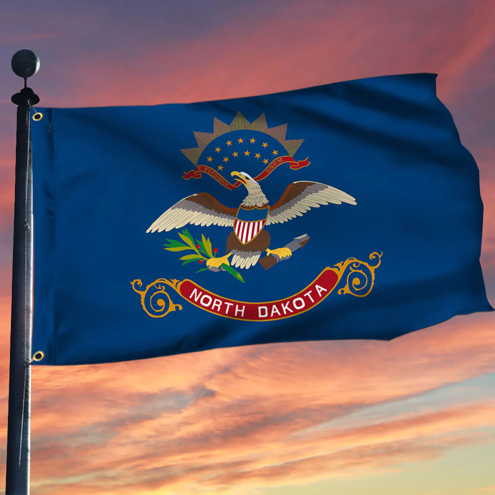 North Dakota Flag North Dakota US State Grommet Flag
