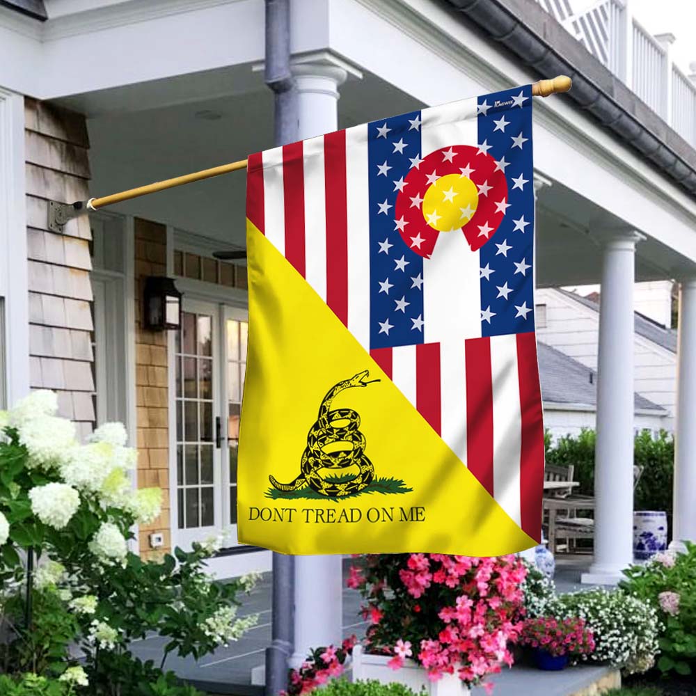 Don't Tread On Me Colorado American Gadsden Flag