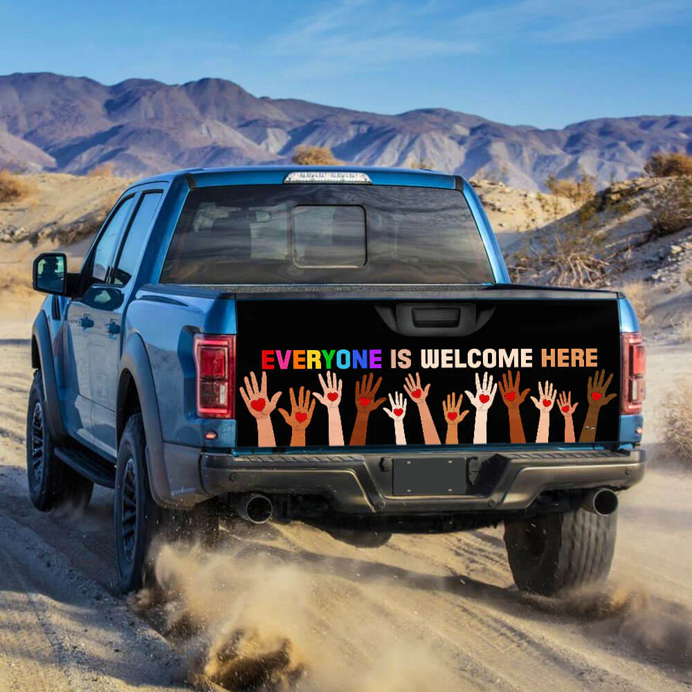 Teacher Idaho Everyone Is Welcome Here Truck Tailgate Decal Sticker Wrap