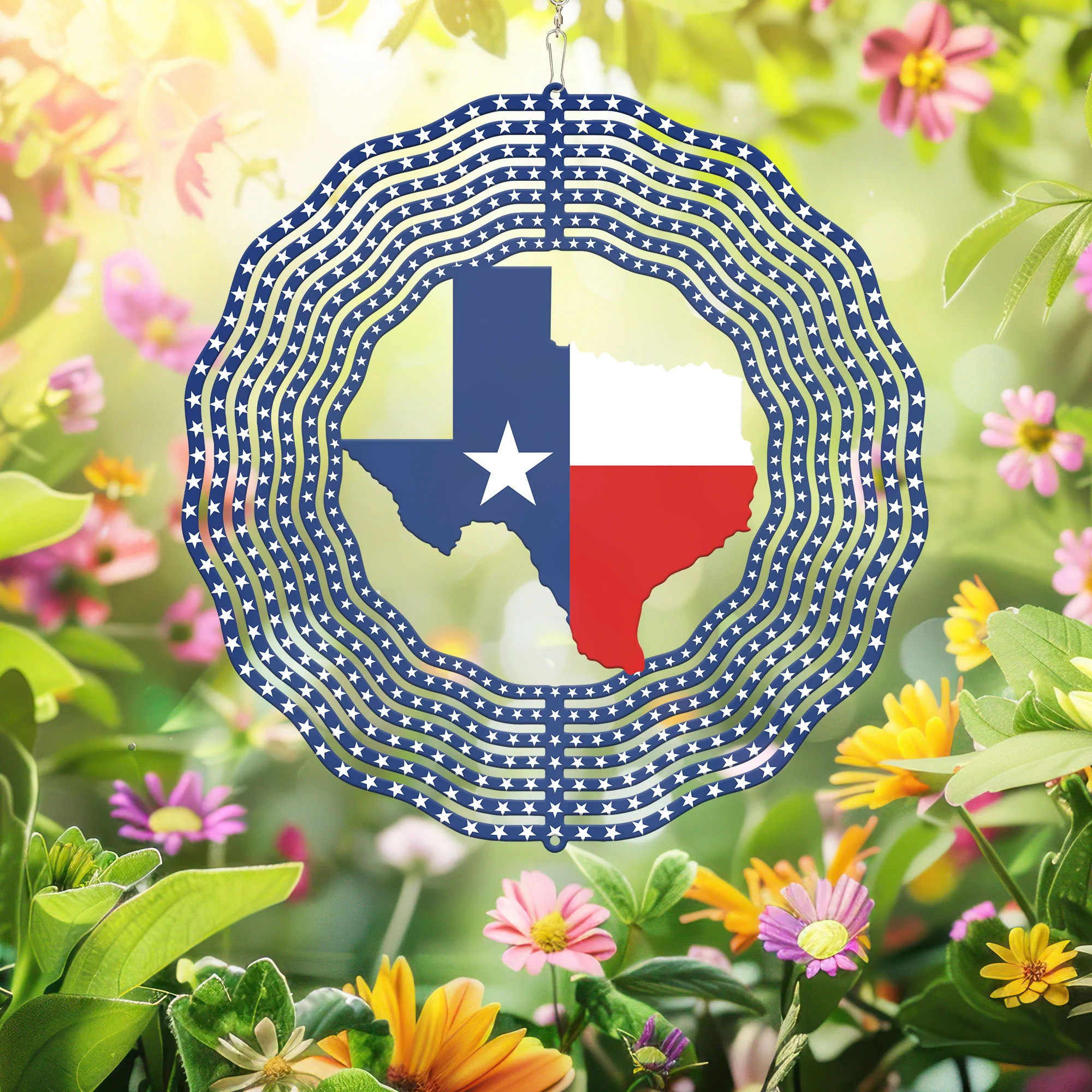 Texas Map Wind Spinner