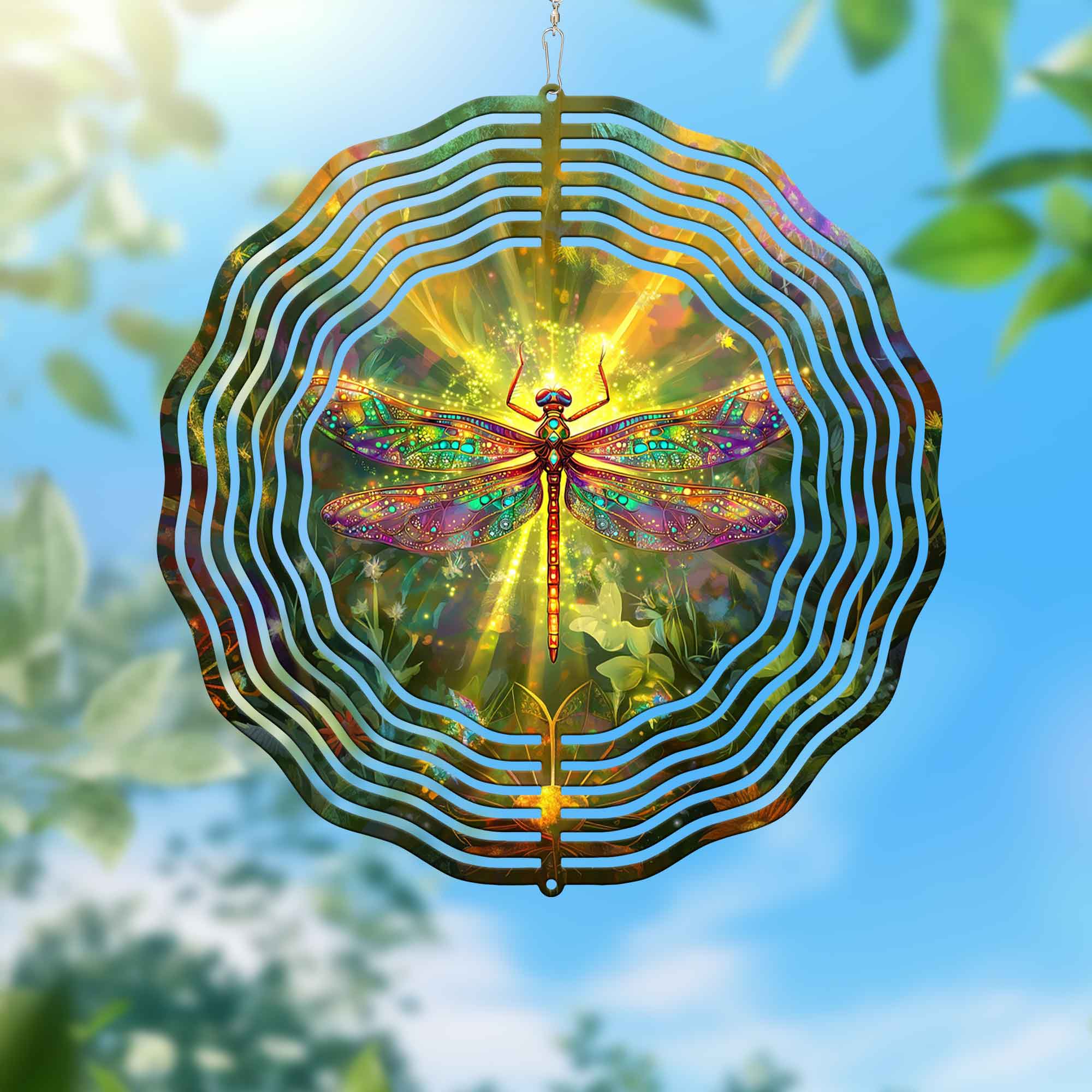 Mystical Dragonfly Wind Spinner