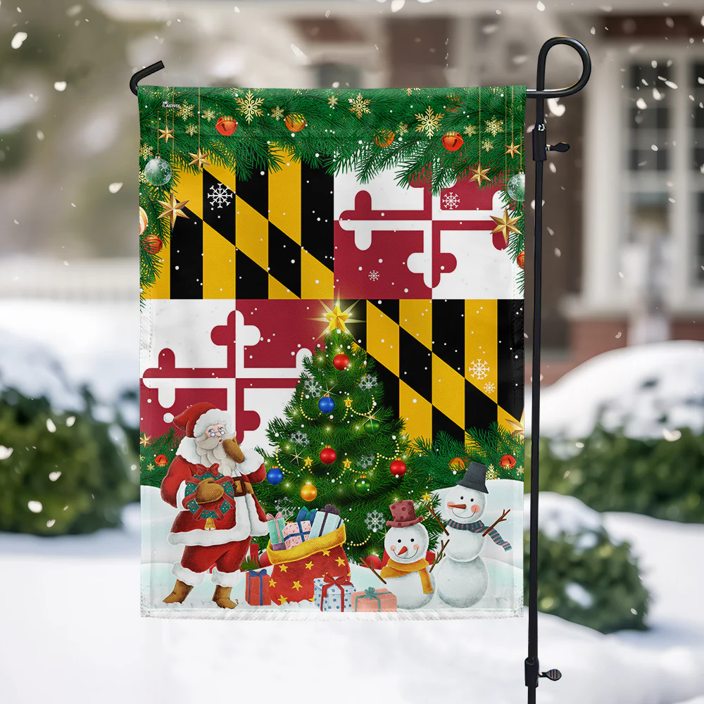 Maryland Christmas Flag
