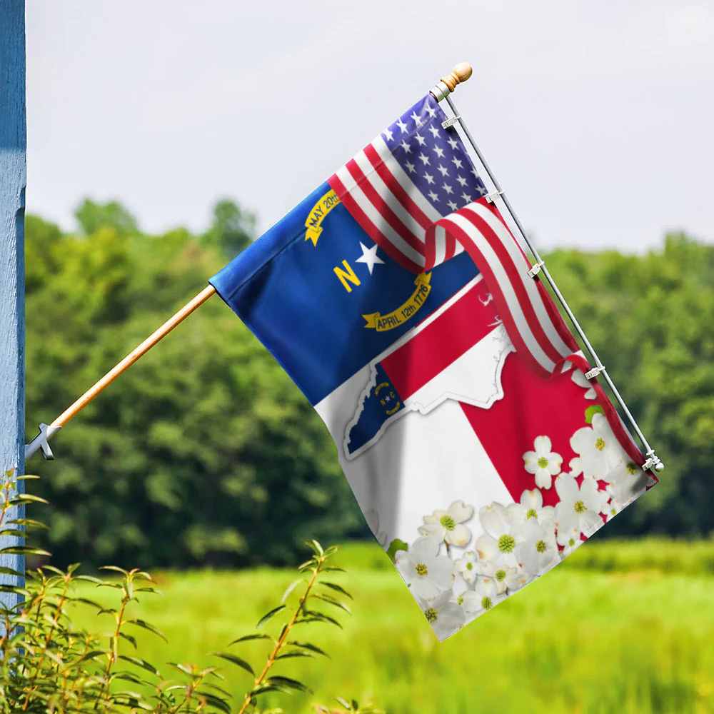 North Carolina Dogwood Flower Flag MLN1111Fv8